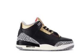 Air Jordan 3 “Black Cement Gold” 2022 REPLICA