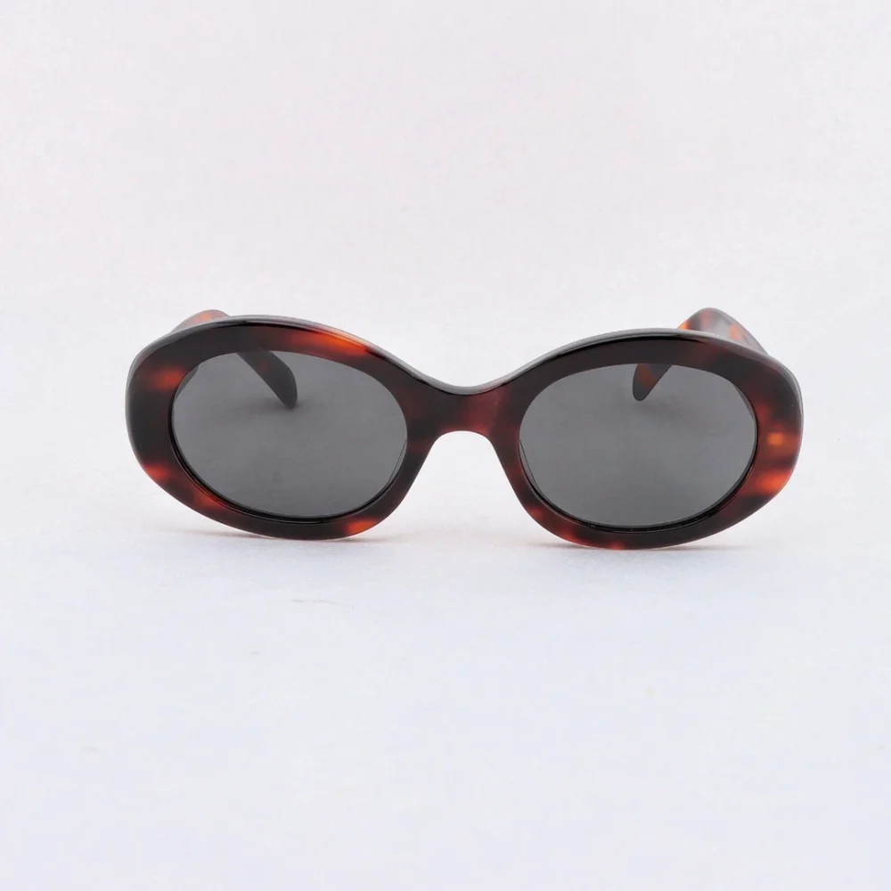 Oval Cat Eye Small Frame Sunglasses Tortoiseshell - etkick reps