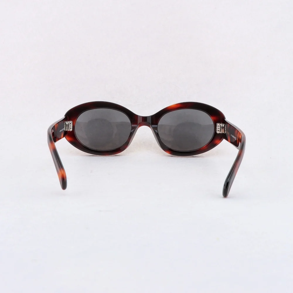 Oval Cat Eye Small Frame Sunglasses Tortoiseshell - etkick reps