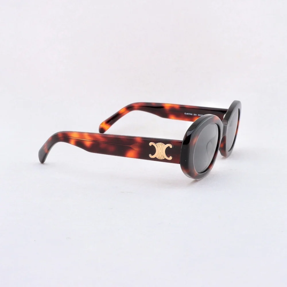 Oval Cat Eye Small Frame Sunglasses Tortoiseshell - etkick reps