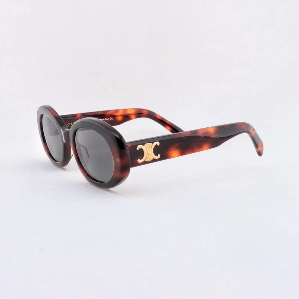 Oval Cat Eye Small Frame Sunglasses Tortoiseshell - etkick reps