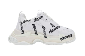 BALENCIAGA TRIPLE-S WHITE LOGO REPS