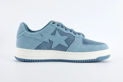 A Bathing Ape Bape Sta Blue Suede Reps - etkick reps