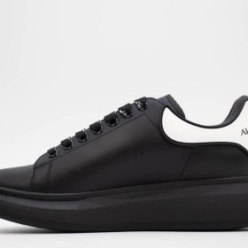 ALEXANDER MCQUEEN SHOW LEATHER PLATFORM TRAINERS – BLACK REPS