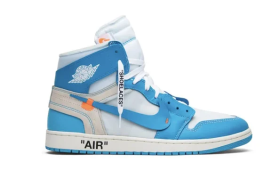 AIR JORDAN 1 OFF-WHITE BLUE “UNC” UNIVERSITY BLUE Replica