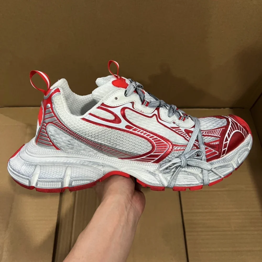 Balenciaga 3XL White Red Sneakers REPS - etkick reps