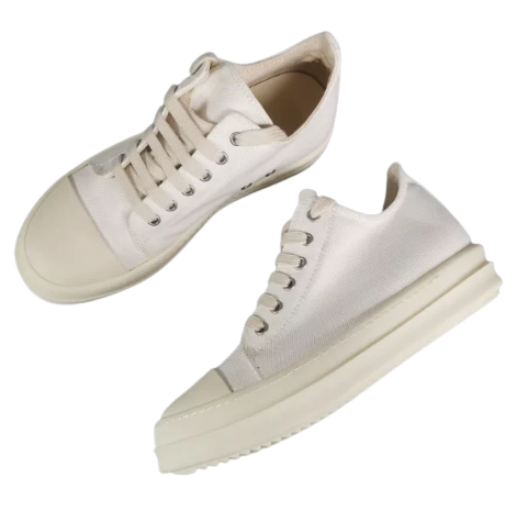 Rick Owens EDFU Runway Low ‘White’ Sneaker REPS - ETKICK Reps