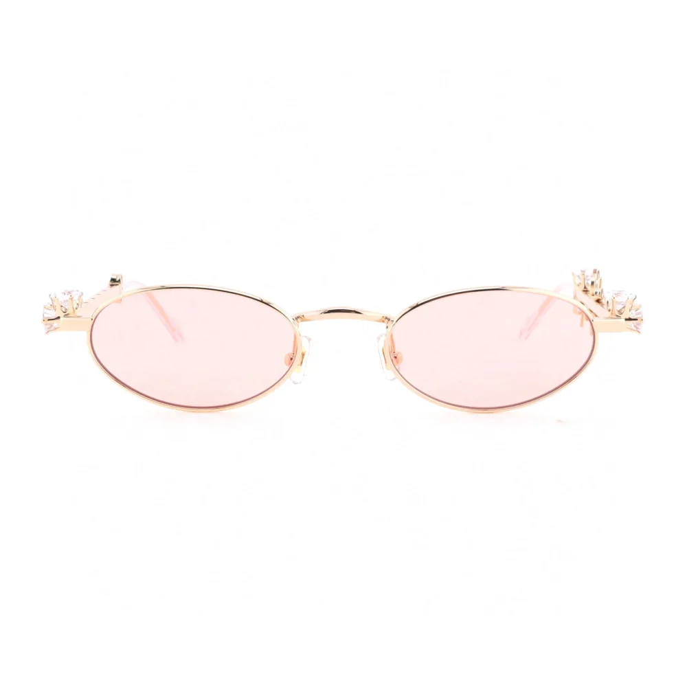 D’heygere Oval Optical Glasses White and Pink - etkick reps