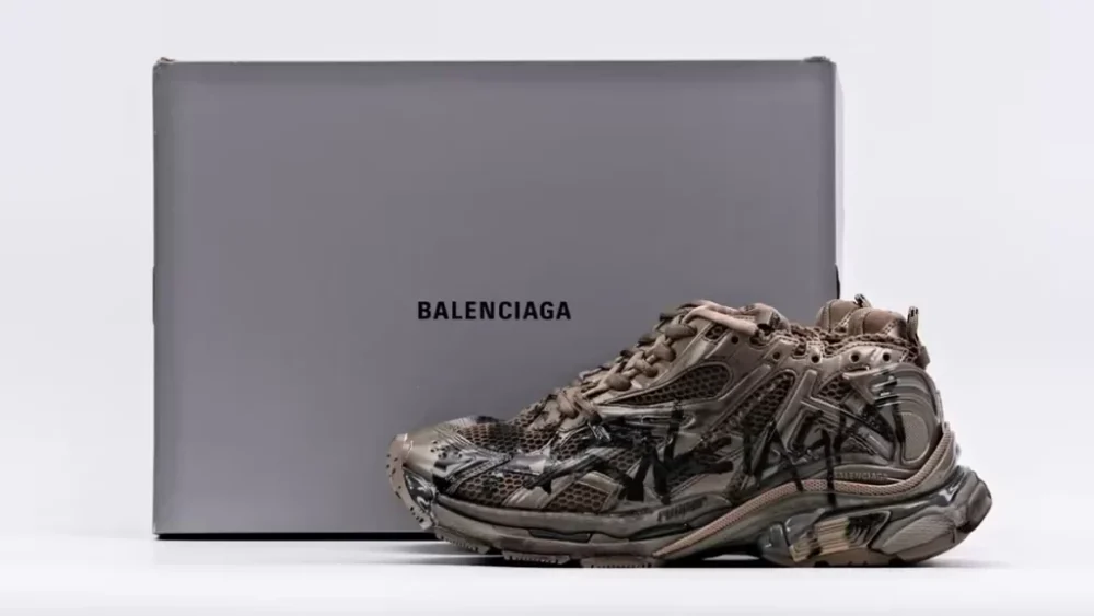 BALENCIAGA Graffiti Runner Sneakers in Mesh & Nylon TOP REPS - etkick reps