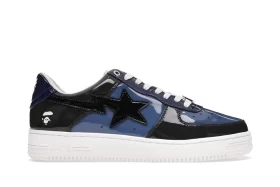 Top A Bathing Ape Bape Sta Low Color Camo Combo Blue REPLICA