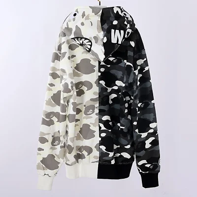 BAPE City Camo Half Shark Full Zip Hoodie Reps - etkick reps