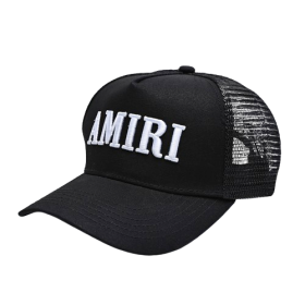 Best AMIRI Logo Patch Cap Black REPS