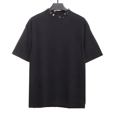 Balenciaga washed T-shirt with perforations and rivets Reps - etkick reps