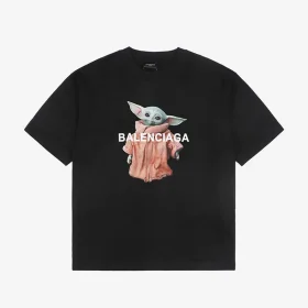 Balenciaga Baby Yoda Print T-Shirt Reps