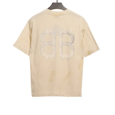 Balenciaga Distressed Crypto-Druck T-Shirt Reps - etkick reps