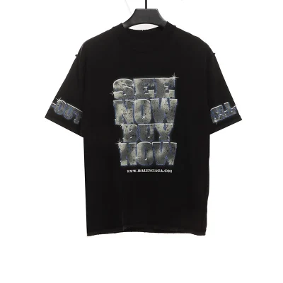 Balenciaga Distressed Snbn Inside-Out T-Shirt Reps - etkick reps