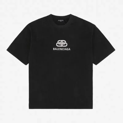 Balenciaga Double B-Lock Print T-Shirt Reps - etkick reps