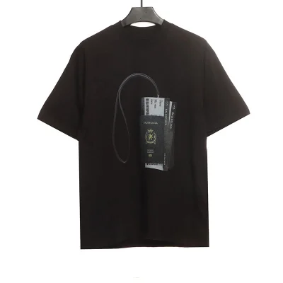 Balenciaga flight ticket and passport limit T-shirt reps - etkick reps