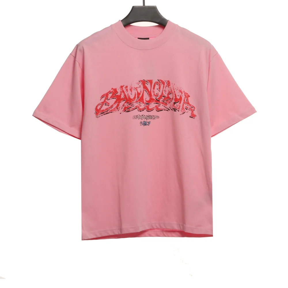 Balenciaga Graffiti mit Offshore-Alphabet T-Shirt Reps - etkick reps