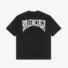 Balenciaga Hand-Drawn Logo Print T-Shirt Reps