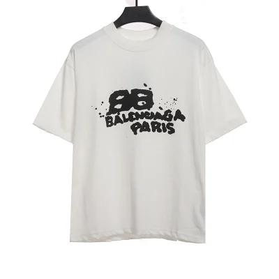 Balenciaga Hand-drawn BB print T-shirt Reps - etkick reps