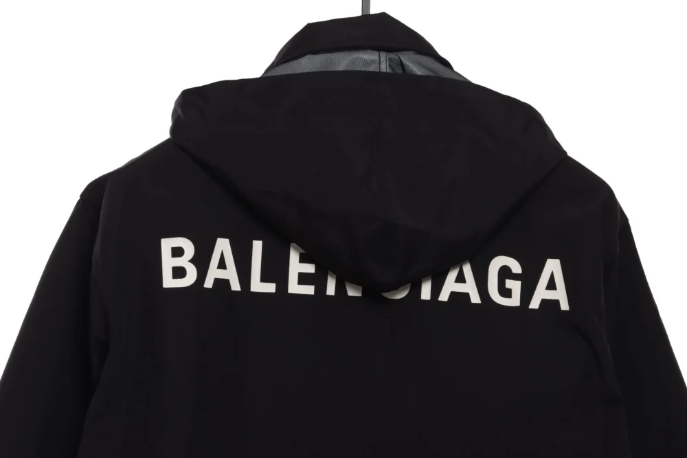 Balenciaga jacket with stand -up collar and letter pattern Reps - etkick reps