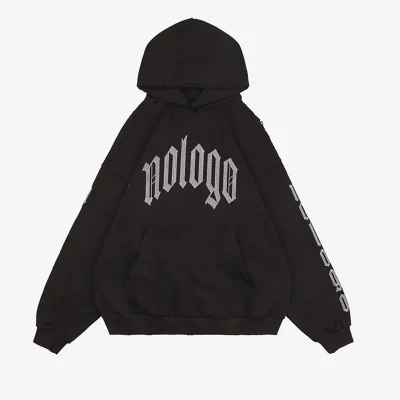 Balenciaga Hood With Nologo Letter Print Reps - etkick reps