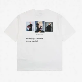 Balenciaga Musicnot Portrait Print T-Shirt Reps