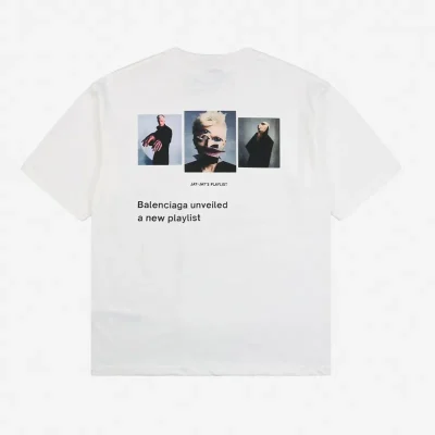 Balenciaga Musicnot Portrait Print T-Shirt Reps - etkick reps