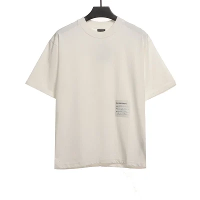 Balenciaga signature sticker on hem T-shirt Reps - etkick reps