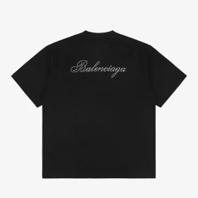 Balenciaga Strass-Logo T-Shirt Reps