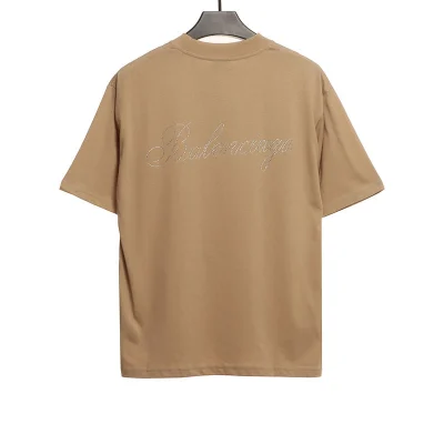 Balenciaga Strass-Logo auf der Rückseite T-shirt Reps - etkick reps