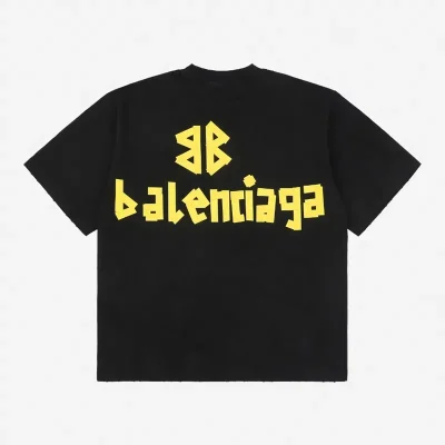 Balenciaga T-Shirt Representative With A Yellow Band Reps - etkick reps