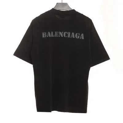 Balenciaga Of Blurred Logo Print T-Shirt Reps - etkick reps