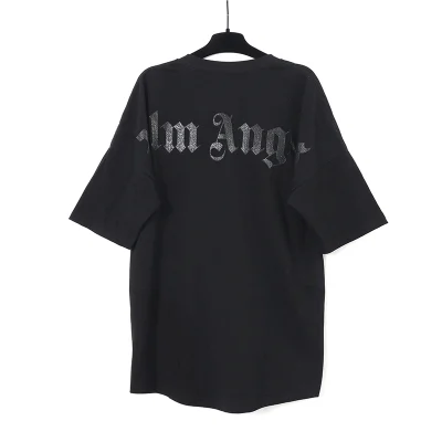 Palm Angels Glitzer-Logo T-Shirt Reps - etkick reps