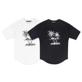 Palm Angel's sunset Palm printing T-shirt Reps