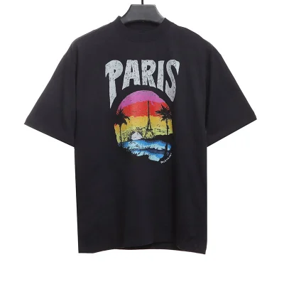 Balenciaga Sunset Beach Tower T-Shirt Reps - etkick reps