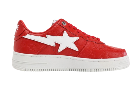 Top A Bathing Ape Bape Sta Low#3 Line Camo Red Reps