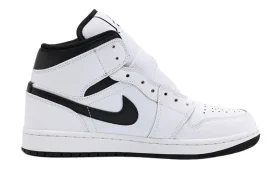 Jordan 1 Mid White & Black