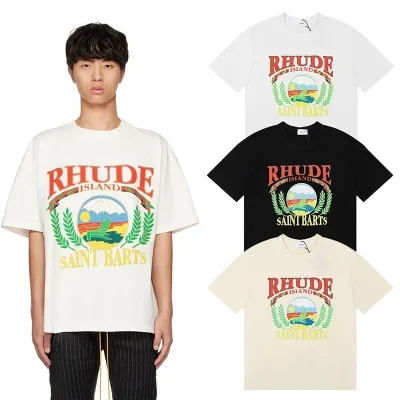 Rhude Beach Chair Print T-shirt - etkick reps au