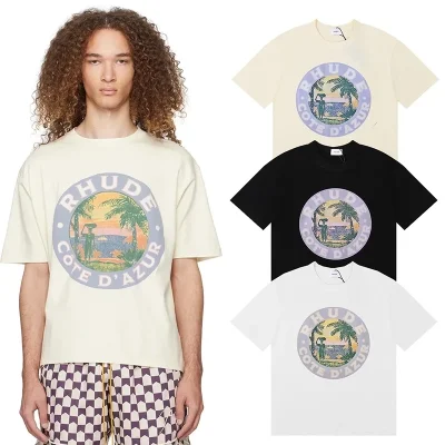 Rhude Lago Print T-Shirt - etkick reps au