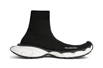 BALENCIAGA Men’s 3xl Sock Recycled Knit Sneaker in Black - etkick reps au