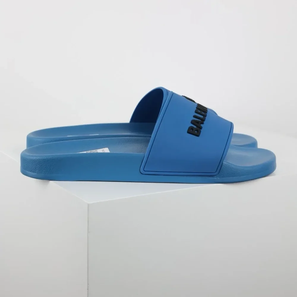 Balenciaga Flip-Flops mit Logo-Print Blue - etkick reps au