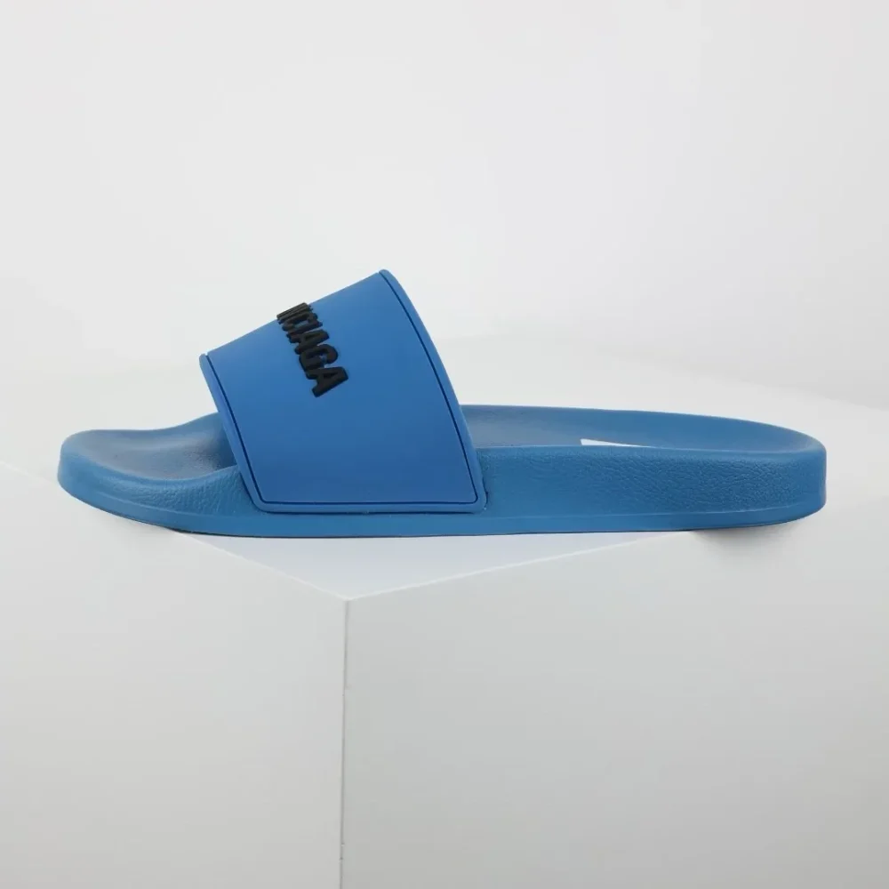 Balenciaga Flip-Flops mit Logo-Print Blue - etkick reps au