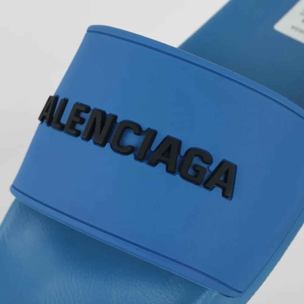 Balenciaga Flip-Flops mit Logo-Print Blue - etkick reps au