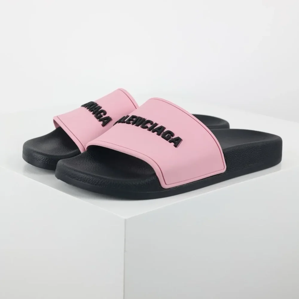 Balenciaga Flip-Flops mit Logo-Print Pink und Black - etkick reps au