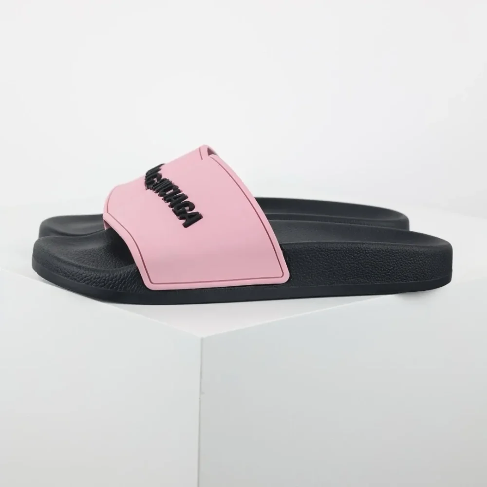 Balenciaga Flip-Flops mit Logo-Print Pink und Black - etkick reps au