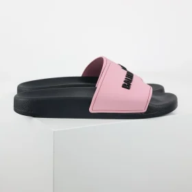 Balenciaga Flip-Flops mit Logo-Print Pink und Black