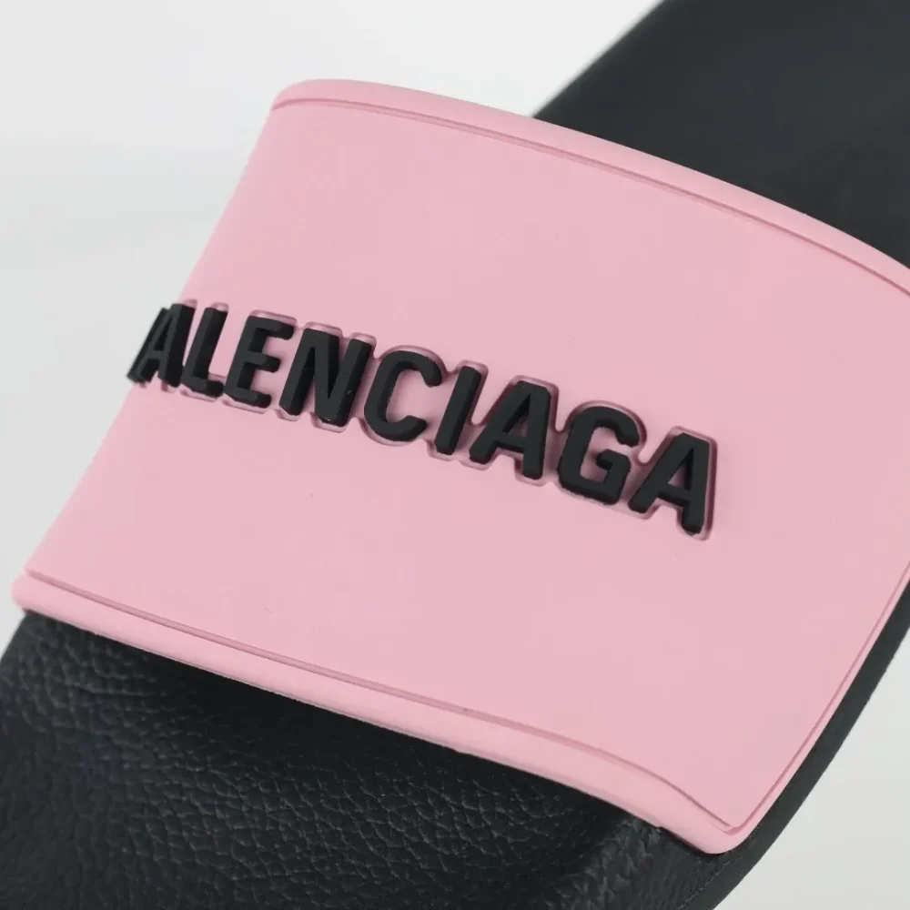 Balenciaga Flip-Flops mit Logo-Print Pink und Black - etkick reps au