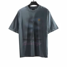 Balenciaga Paris Sunset Eiffel Tower Print T-Shirt